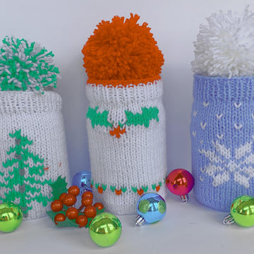 Holly Jolly Gift Jar Covers