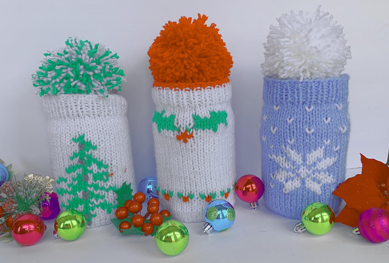 Holly Jolly Gift Jar Covers