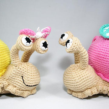 Snail - Doorstop, Stuffed Toy - Amigurumi