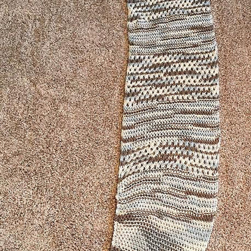Diagonal Knot Stitch Scarf