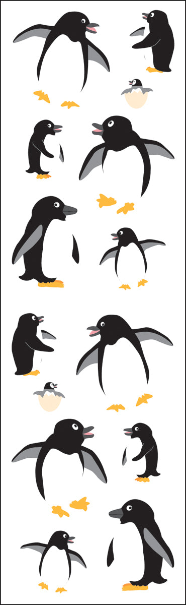 Mrs. Grossman's Stickers - Playful Penguins