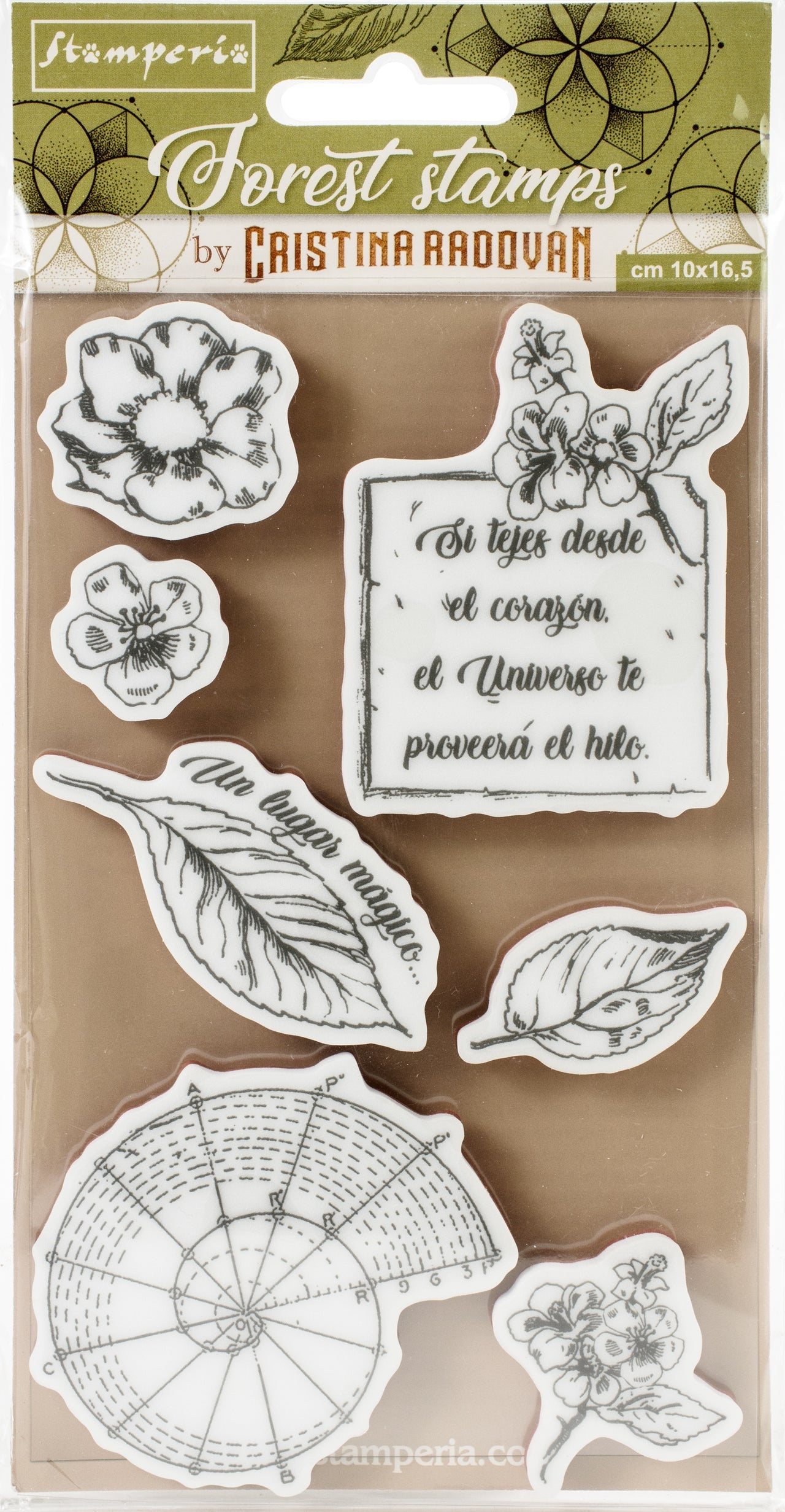 Stamperia Intl Stamperia Cling Rubber Stamps 3.94"X6.5" - Botanical
