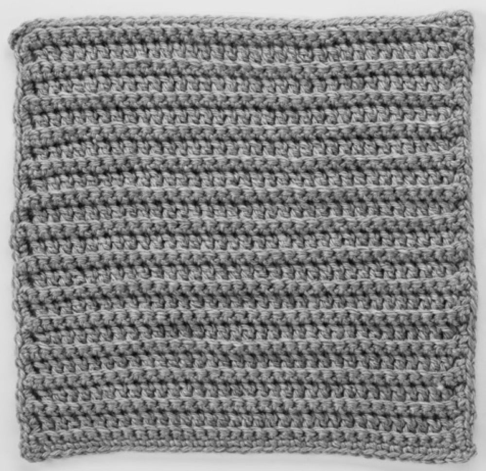 Back Loops Square for Checkerboard Textures Throw in Red Heart Soft Heathers - LW4132-2