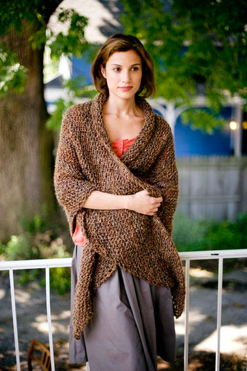 Honest Warmth Shawl in Lion Brand Homespun - 81046AD