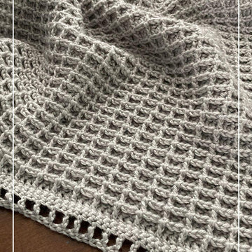 Moonlight Mist Waffle Blanket