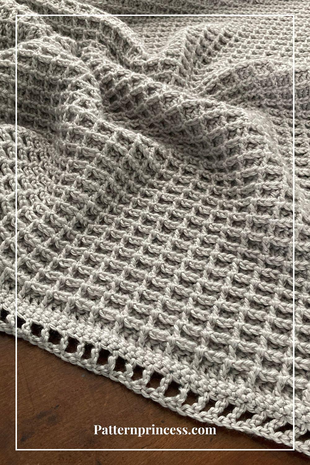 Moonlight Mist Waffle Blanket