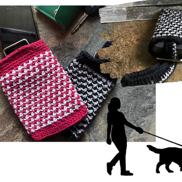 Crochet phone holder and wristlet