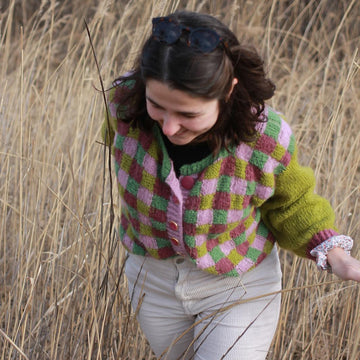 Elmer Cardigan: A Colorful and Textured Knit