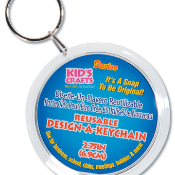 Darice Design-A-Keychain 2.75" 6/Pkg - Clear