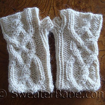 #110 One Skein Cabled Fingerless Gloves