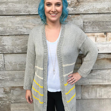 Striped Down Cardi