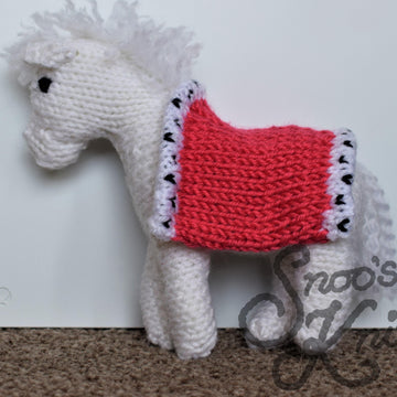 Saddle-Blanket for Horse or Pony Knitting Pattern Snoo's Knits
