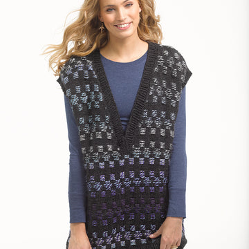 Stranded Color Tunic in Lion Brand Unique - L32218