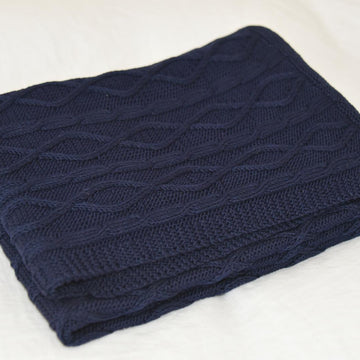 4 Ply Cable Trellis Blanket