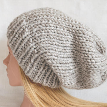 Chunky Knit Slouch Beanie in King Cole Big Value Super Chunky