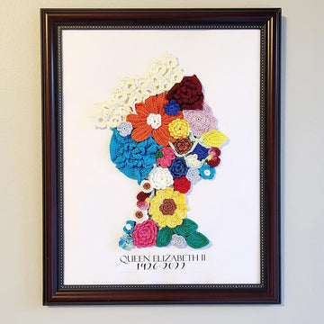 Queen Floral applique crochet pattern