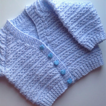 Waves of Love baby cardigan