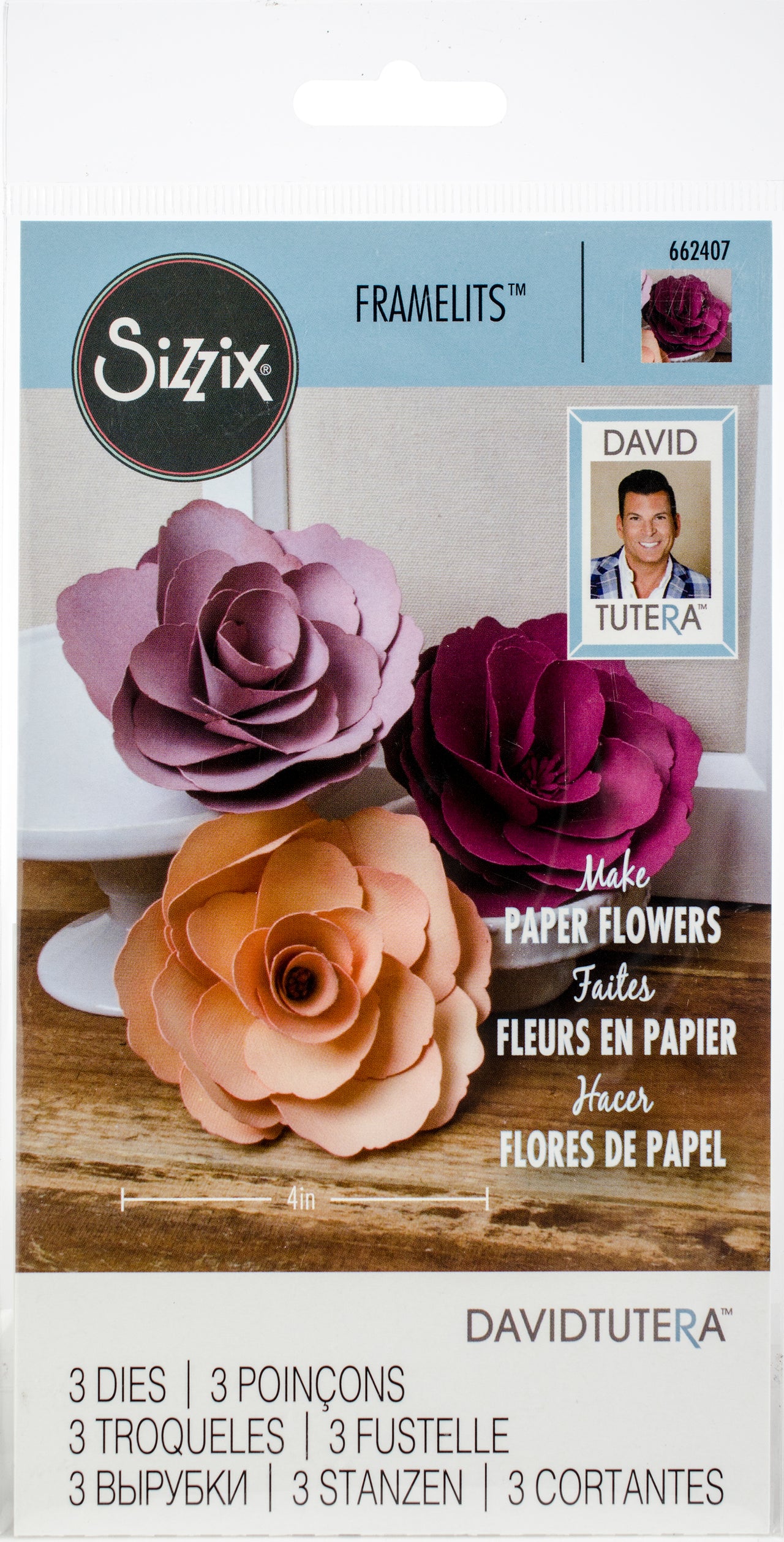 Sizzix Framelits Dies By David Tutera - Rose