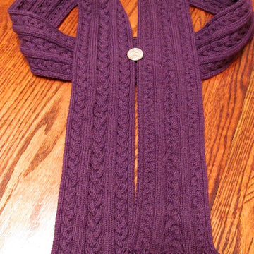 Plaited Cabled Scarf