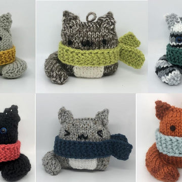 Cat Knit Christmas Ornament