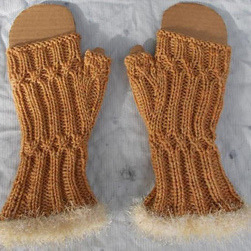 Elegant Ribbed Mitts
