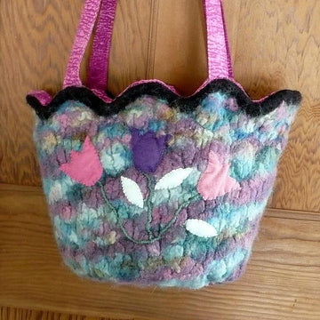 Felted Tulip Bag