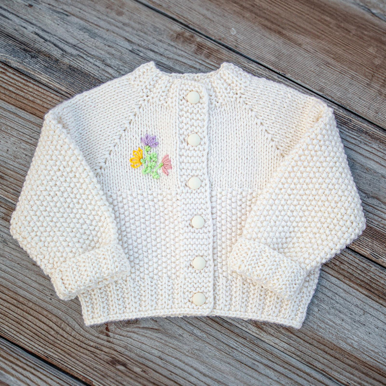 Baby Sweater with Embroidery