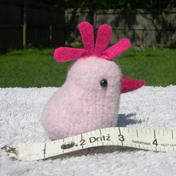 Knitted/Felted Little Chick; Big Chick