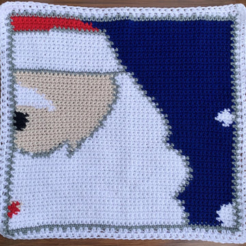 Santa Window Pane Afghan