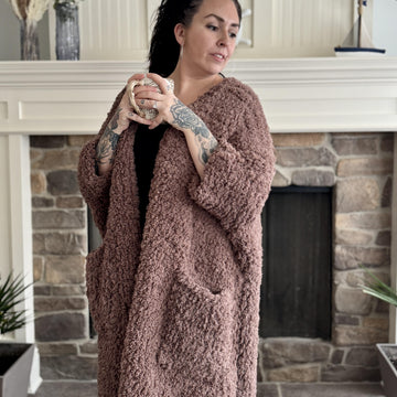 Plush Blanket Cardigan