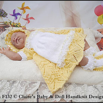 ‘Baby Alice’ Dress Set 16-22” doll/preemie-3m+ baby