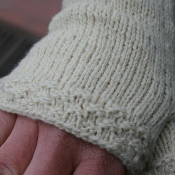 Dual Cable Fingerless Mitts