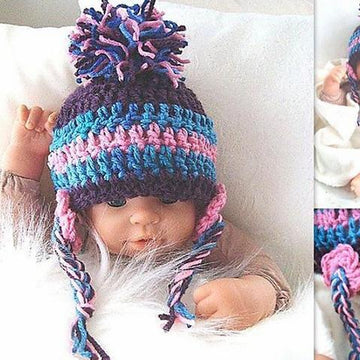 Flower Earflap Hat #197