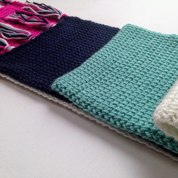 Tunisian Colour Block Scarf