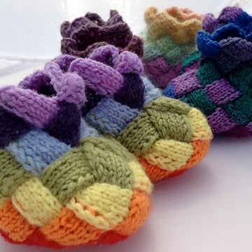 Entrelac Bootees