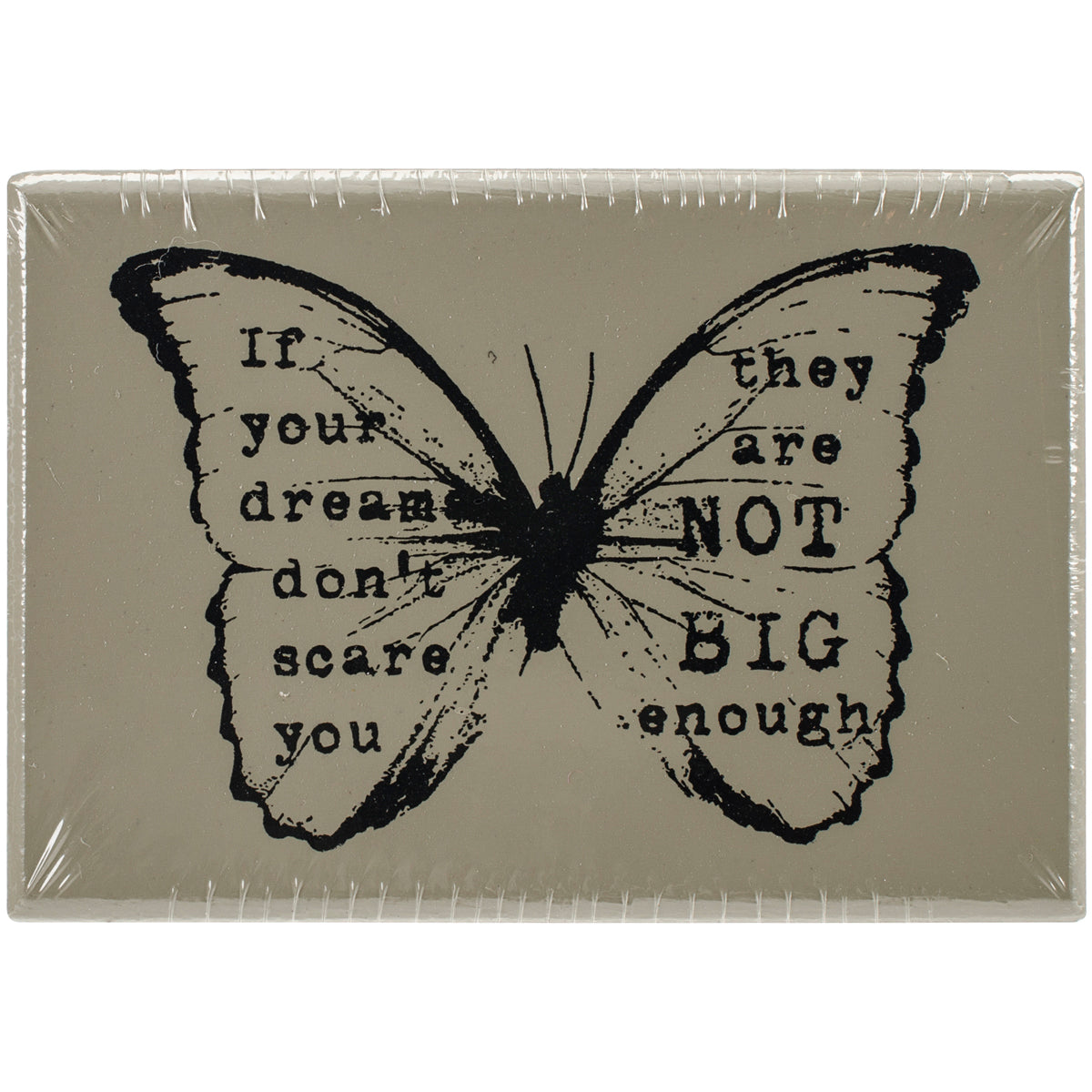 Prima Marketing Finnabair Wood Mounted Stamps 2.5"X1.75" - Butterfly #1