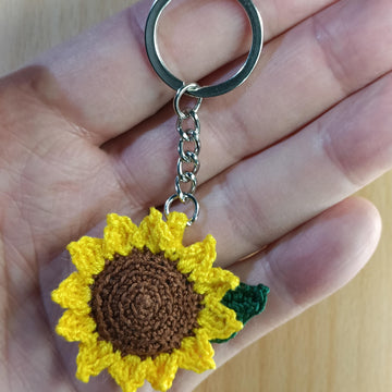 Sunflower Keychain