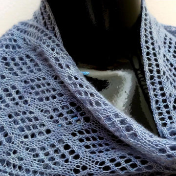 Checkerboard Mesh Lace Scarf