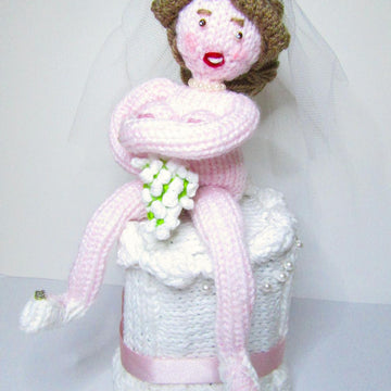 Blushing Shy Bride on Wedding Cake Chocolate Orange Cover Cosy