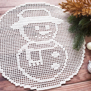 Snowman Doily