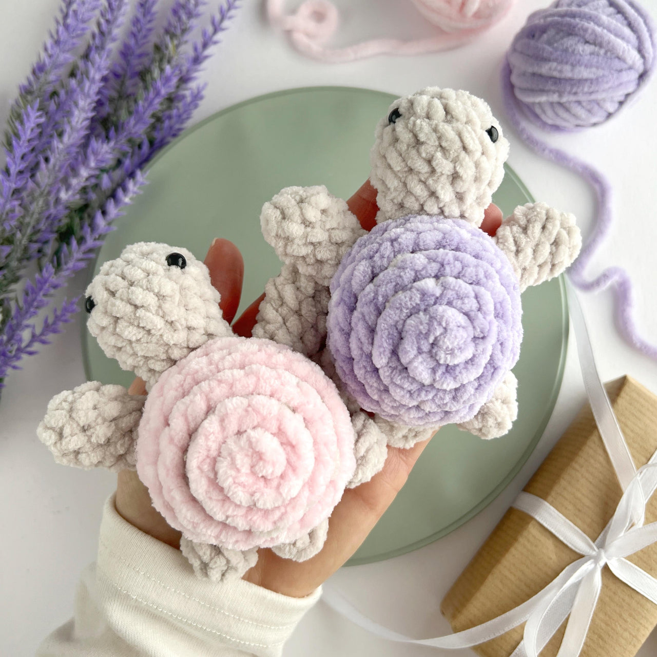 No sew Crochet turtle plush keyring pattern amigurumi car hanger  Plush bag charm