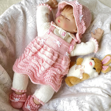 Abigail baby doll clothes knitting pattern 19080