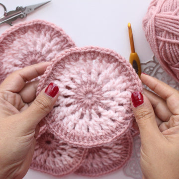 Easy and beautiful crochet coaster pattern