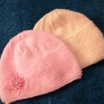 Baby Knitting Pattern "Archie" Hat and deep Gt St Cap 3mths to 1yr