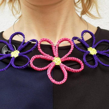 Recycled Crochet Daisy Flowers