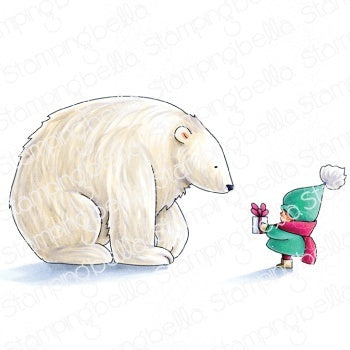 Stamping Bella Cling Stamps - Bundle Girl W/Polar Bear