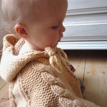 Baby 'Cabled Poncho'