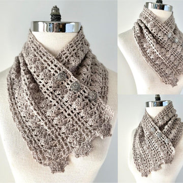 Lovely Lace Neck Warmer scarf