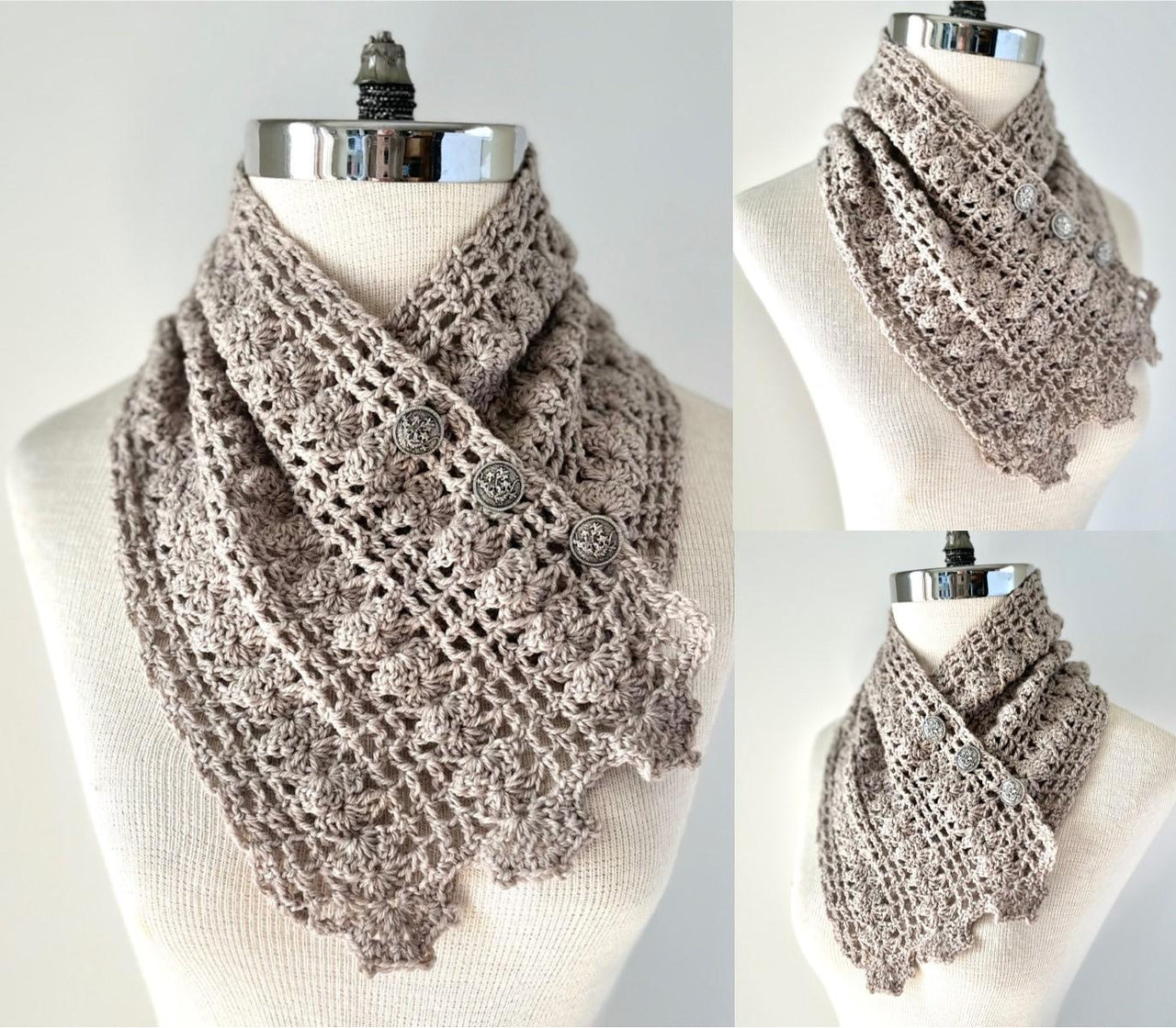 Lovely Lace Neck Warmer scarf