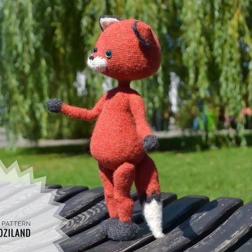 Crochet Pattern Zorro the fox Amigurumi toy